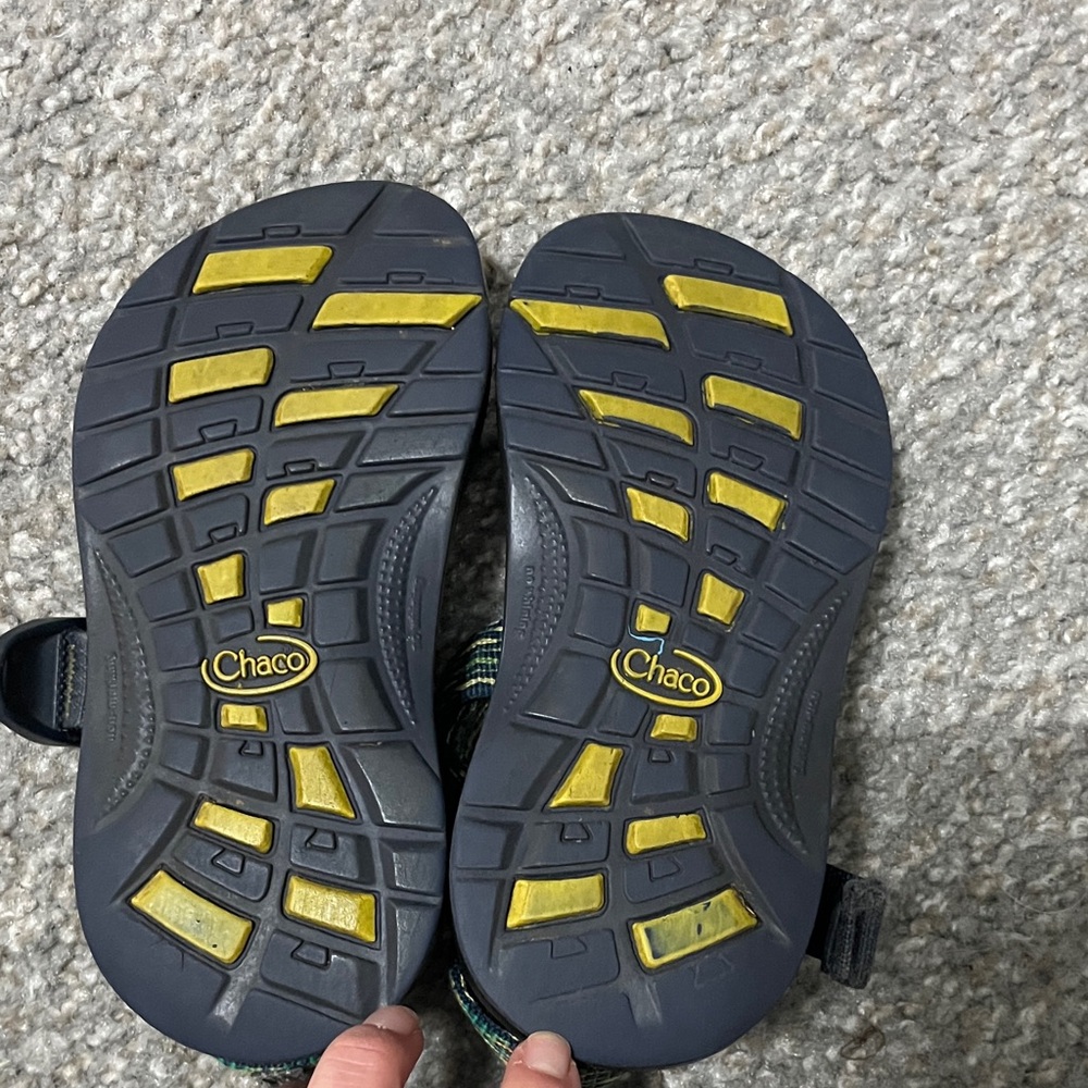 Chaco Kids Sandals - Black and Green - Picture 2 of 3